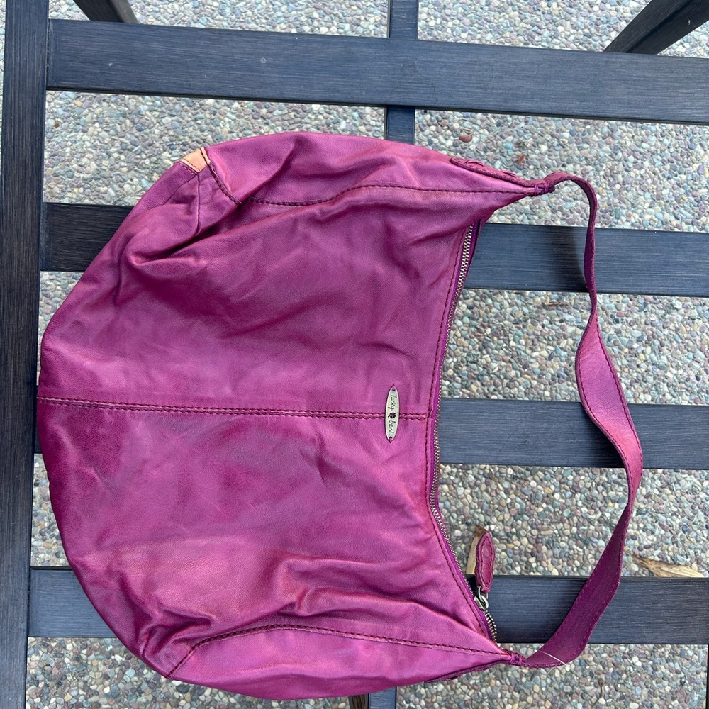 Lucky Brand Purple and Orange Floral Shoulder Bag - Picture 3 of 4